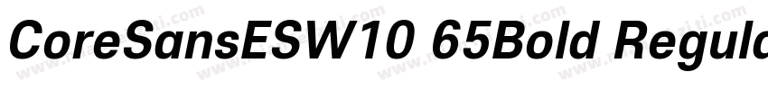 CoreSansESW10 65Bold Regular字体转换